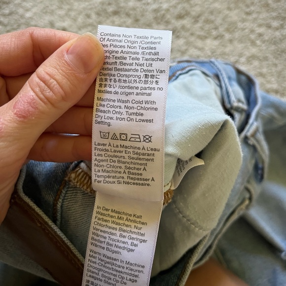 Madewell Women’s The Perfect Vintage Jean Distressed Raw Hem Light Wash Size 24 - Picture 5 of 11